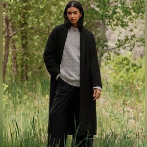 Jenni Kayne Jacquard Overcoat Small black Coat